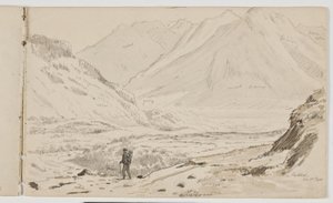 Mountain Landscape with Wanderer