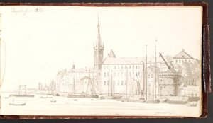 Düsseldorf Seen from the Rhine by Martinus Rørbye