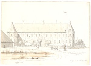 Voergaard Manor House by Martinus Rørbye