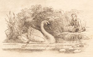 Illustration for "Fifty Fables for Children" by Hey by Martinus Rørbye