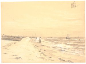 Part of Sønderstrand, Skagen by Martinus Rørbye