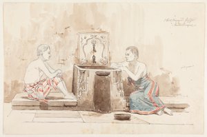 Two Men at a Well