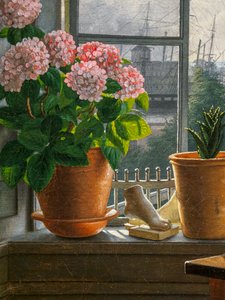 View from the Artist’s Window (detail) by Martinus Rorbye