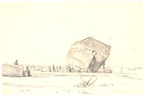 A Ship Undergoing Caulking