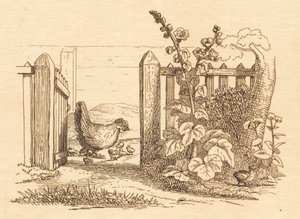 Illustration for "Fifty Fables for Children" by Hey by Martinus Rørbye