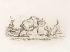 Illustration for "Fifty Fables for Children" by Hey by Martinus Rørbye