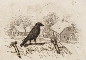 Illustration for "Fifty Fables for Children" by Hey by Martinus Rørbye