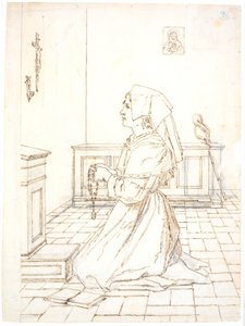 Kneeling Woman in Prayer