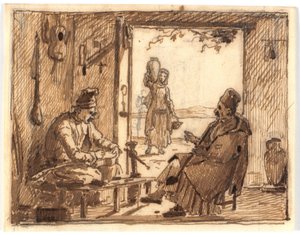 Workshop Scene by Martinus Rørbye