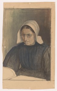 Reading Woman in Gooise Costume by Martinus van Regteren Altena