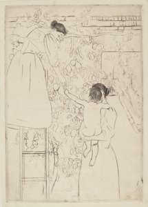 Gathering Fruit by Mary Cassatt