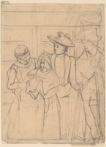 In the Omnibus by Mary Cassatt