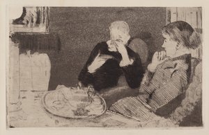 Lydia and Her Mother at Tea by Mary Cassatt