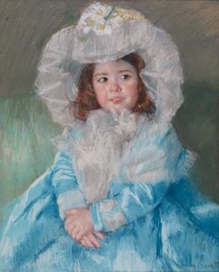 Margot Lefebre in Blue, 1902 by Mary Cassatt