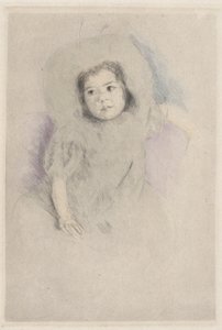 Margot Wearing a Bonnet (No. 1) by Mary Cassatt