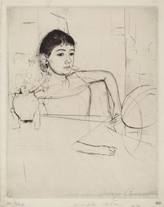 Mimi as a Brunette, c. 1889