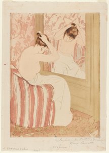The Coiffure, 1890-1891 by Mary Cassatt