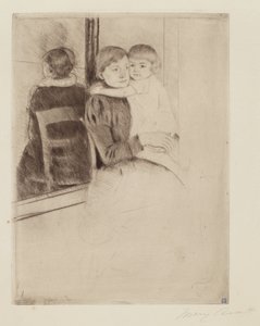 The Mirror by Mary Cassatt