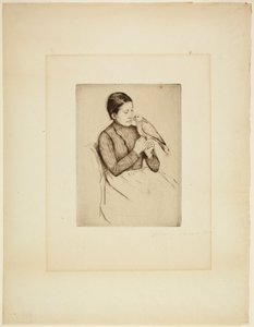 The Parrot by Mary Cassatt