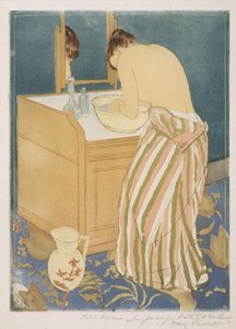 Woman Bathing (La Toilette) by Mary Cassatt