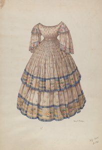 Dress with Hoop Skirt by Mary E. Humes