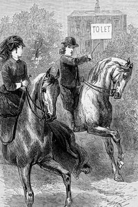 A woman looking at house for let by Mary Ellen Edwards