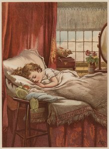Child asleep in bed