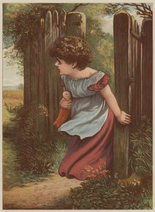 Girl waiting for postman