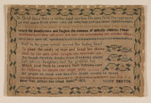 Sampler by Mary Emiston