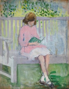 Girl Reading by Mary Ethel Hunter