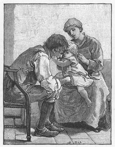 Scene from Silas Marner by George Eliot by Mary L Gow