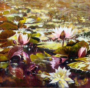 Lilies in Melbourne Gardens by Mary Smith