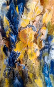 Gold and Blue Iris