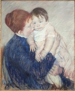 Agatha and Her Child by Mary Stevenson Cassatt