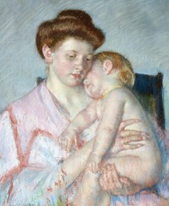 Sleepy Baby by Mary Stevenson Cassatt