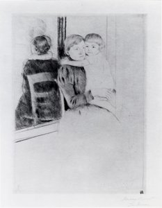 The Mirror by Mary Stevenson Cassatt