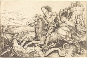 Saint George and the Dragon by Master AG