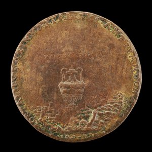 Vase in a Landscape (reverse) by Master IAC. URB.