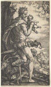Saturn from The Gods Who Preside Over the Planets by Master I.B.