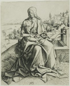 The Madonna by the Fountain by Master MZ