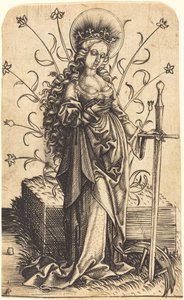 Saint Catherine by Master PW of Cologne