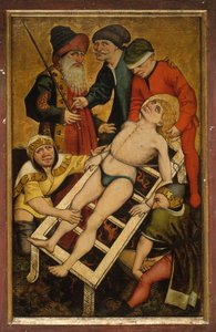 The Martyrdom of Saint Lawrence, reverse Giving Drink to the Thirsty by Master of Alkmaar