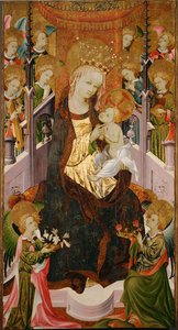 Virgin and Child Surrounded by Angels by Master of Burgo de Osma