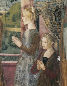 Fresco Depicting Paleologo and Bernarda di Bosse by Master of Crea