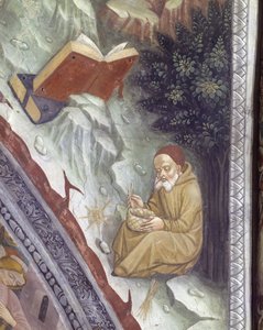 Fresco in chapel at Basilica of Santa Maria Assunta, Alessandria province, Piedmont Region, Italy