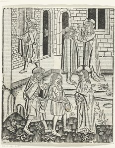 Christ Healing the Blind Man of Bethesda by Master of Delft (attributed to)