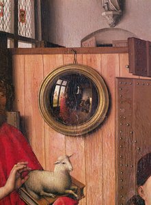 St. John the Baptist and the Donor, Heinrich Von Werl, from the Werl Altarpiece (detail)