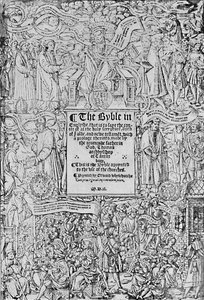 Title-Page of the Great Bible, 1540 by Master of Francois de Rohan