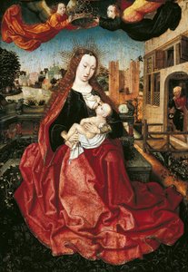 Madonna and Child Crowned by Two Angels