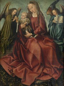 The Virgin and Child between Two Angels by Master of Frankfurt